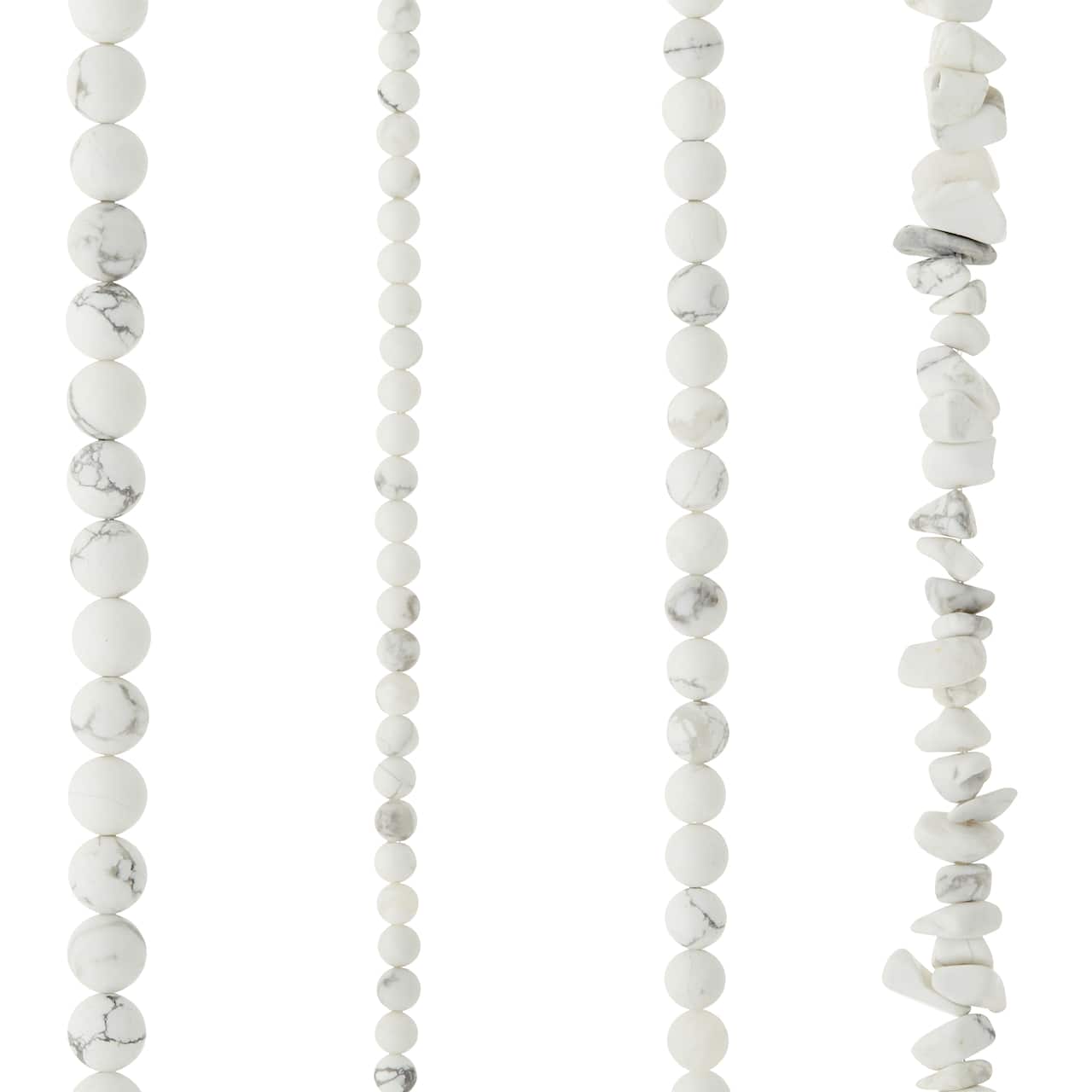 6 Pack: White Howlite Beads Value Pack by Bead Landing™